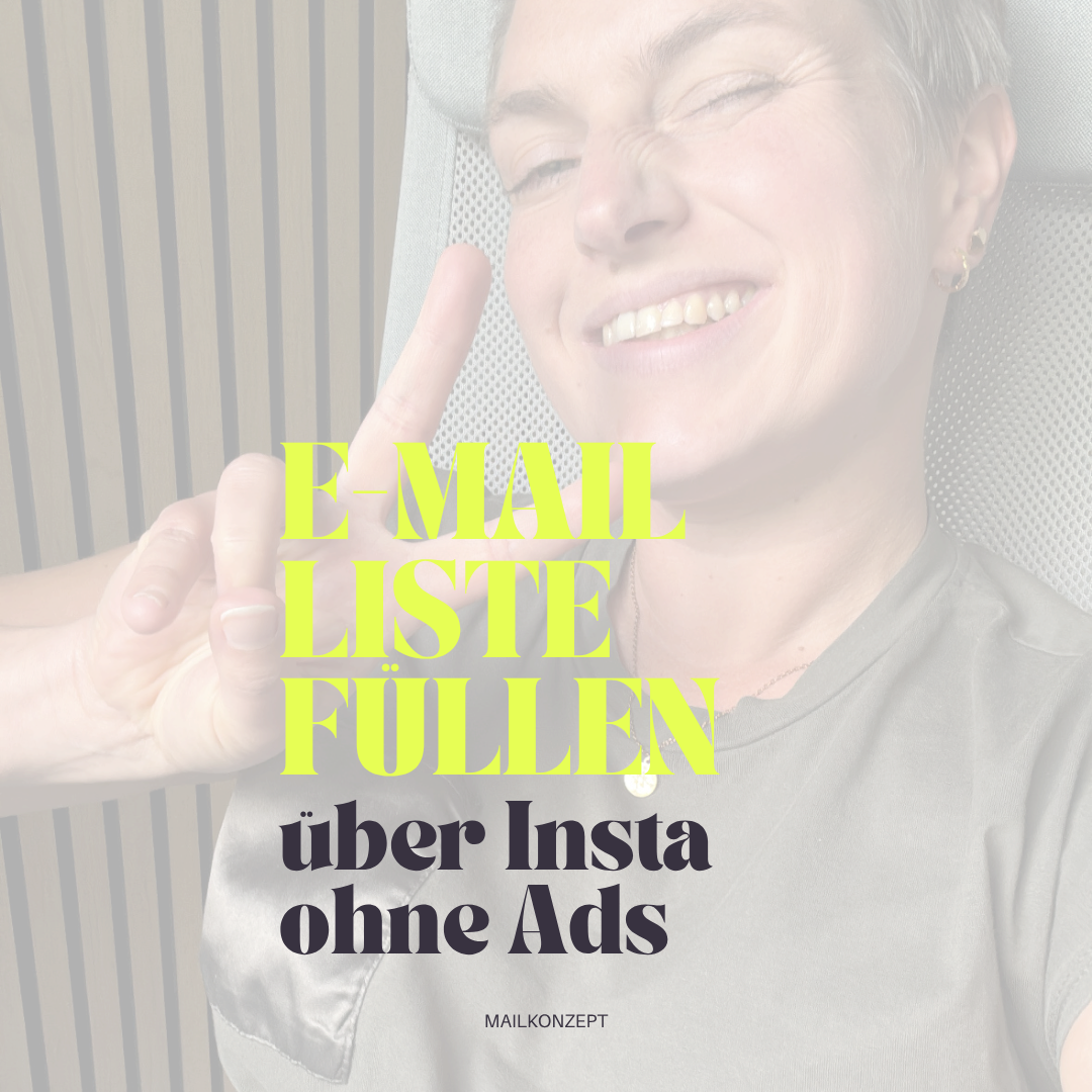 E-Mail Liste füllen ohne Ads Instagram