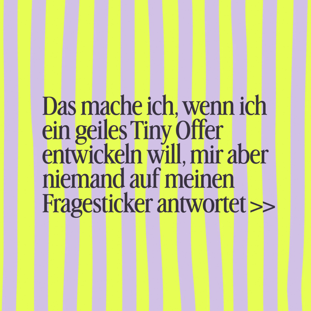 Tiny Offer Beitrag Instagram